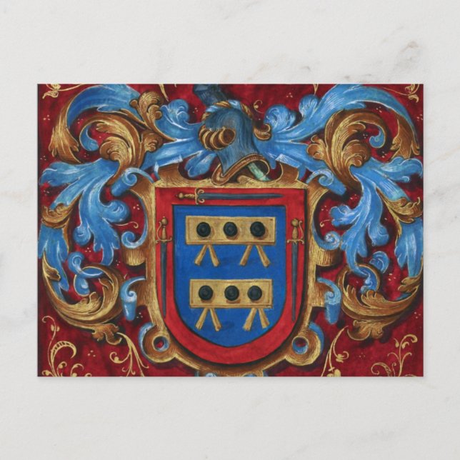 Carte Postale Armoiries médiévales (Devant)