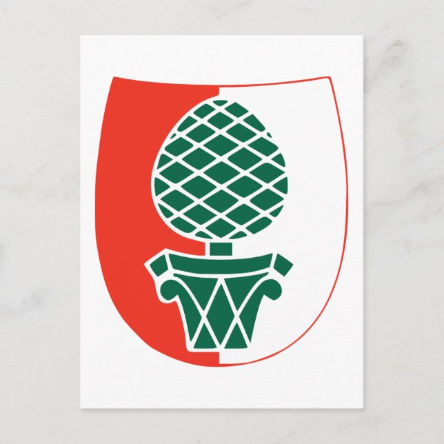 Carte Postale Armoiries officielles d'Augsbourg Allemagne Herald (Devant)