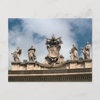 Carte Postale Armoiries papales à l'entrée de Saint Pierre