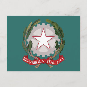 Carte Postale Armoiries Stemma Italie Italia