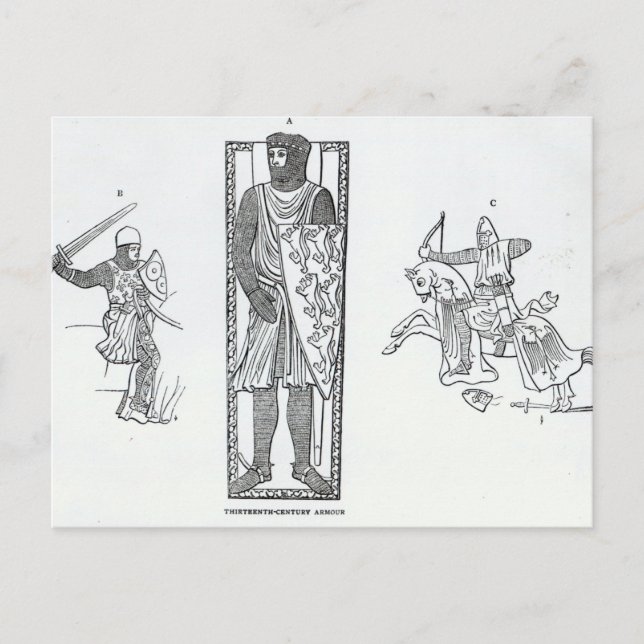 Carte Postale Armure du treizième siècle (Devant)