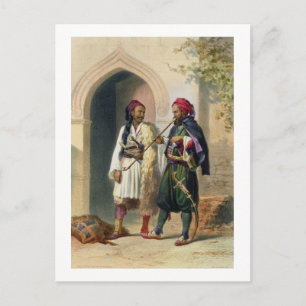 Carte Postale Arnaout et Osmanli Soldats à Alexandrie