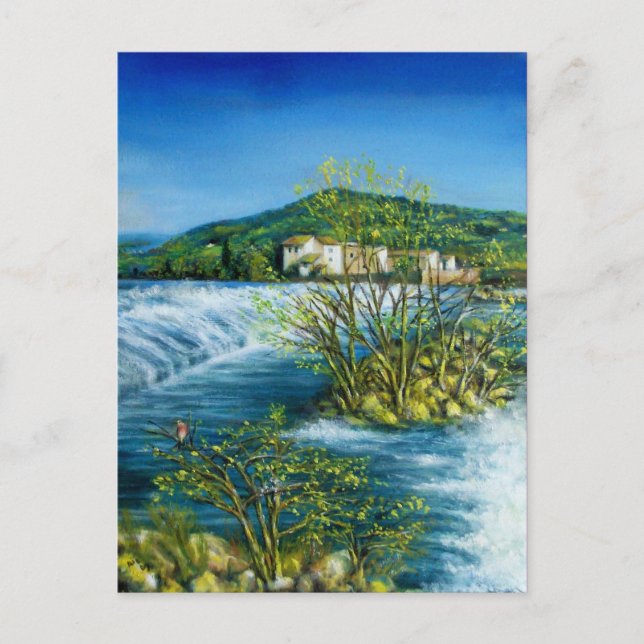 Carte Postale ARNO RIVER À ROVEZZANO Florence Italie (Devant)