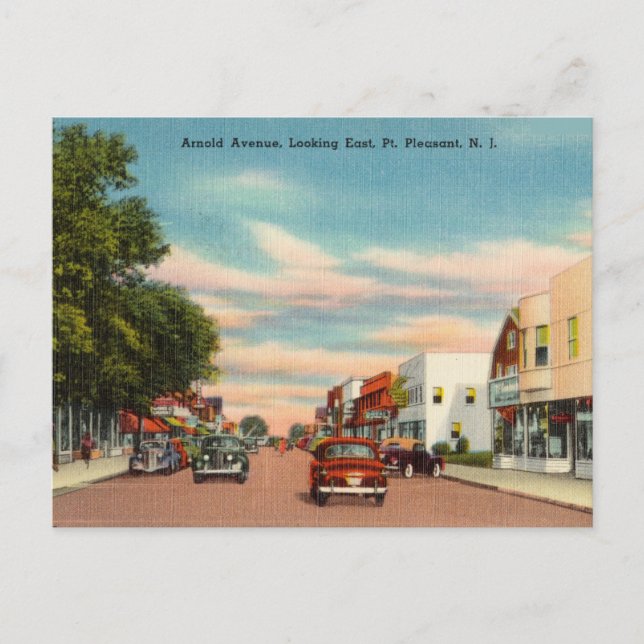 Carte Postale Arnold Avenue, Pt. Agréable New Jersey (Devant)