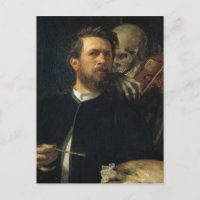 Arnold Böcklin - Autoportrait avec mort
