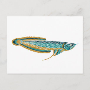 carte postale arowana
