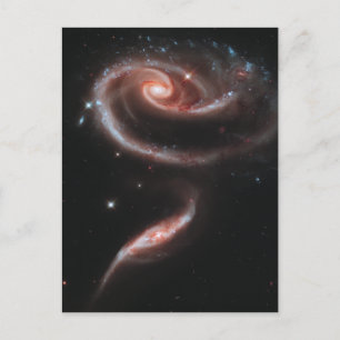 Carte Postale Arp 273 Galaxies en interaction (télescope Hubble)