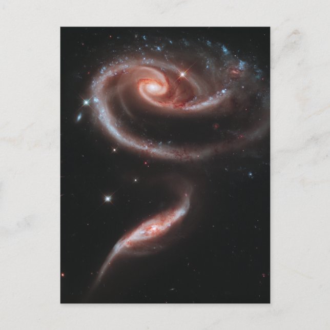 Carte Postale Arp 273 Galaxies en interaction (télescope Hubble) (Devant)