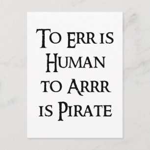 Carte Postale Arr est Pirate