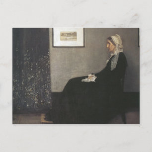 Carte Postale Arrangement en gris et noir - Mère de Whistler