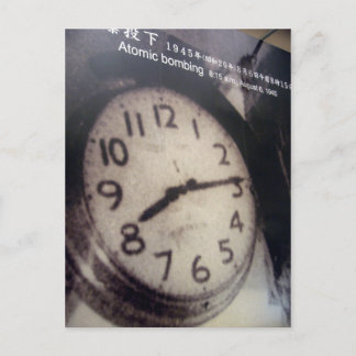 Carte Postale arrêt de l'horloge