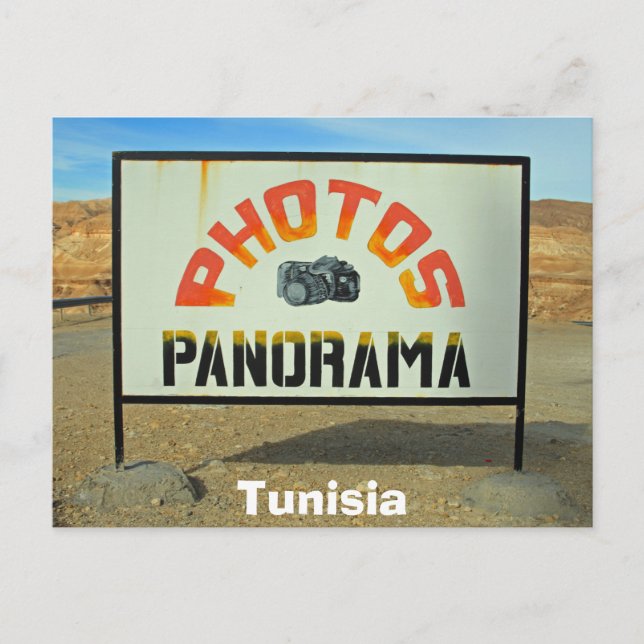 Carte Postale Arrêt photo en Tunisie (Devant)