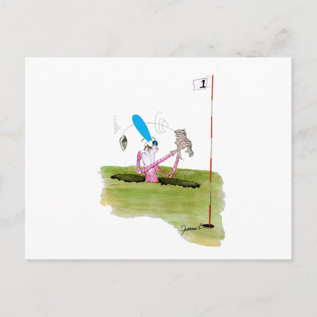 Carte Postale arrêter de creuser - golf, tony fernandes (Devant)