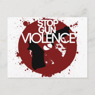 Carte Postale arrêter la violence armée
