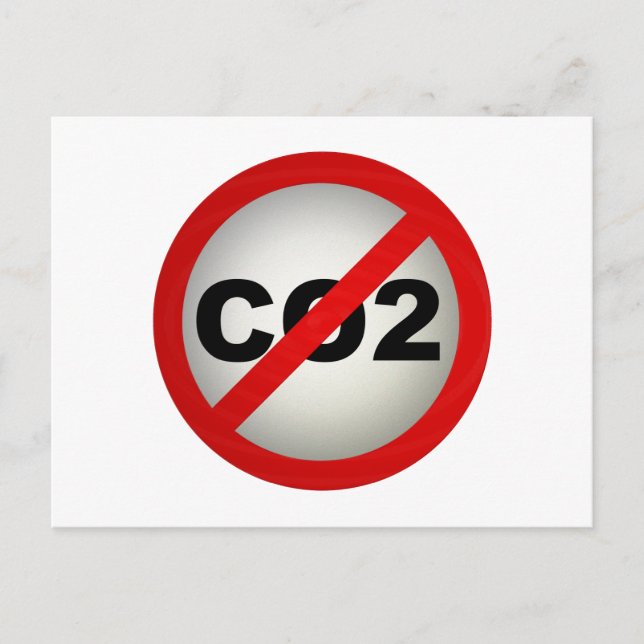 Carte Postale Arrêter le CO2 (Devant)