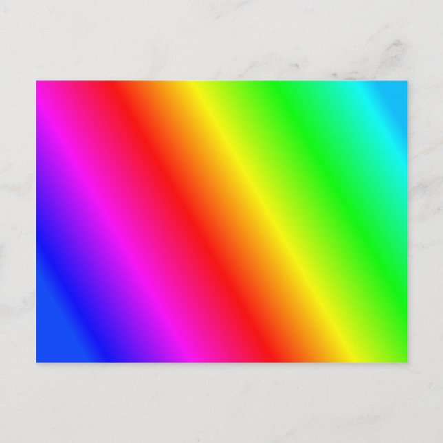 Carte Postale Arrière - plan arc-en-ciel (Devant)