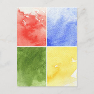 Carte Postale arrière - plan coloré d'aquarelle pour votre conce