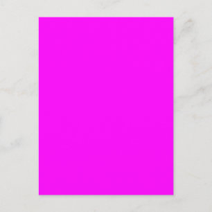 Carte Postale Arrière - plan couleur Fuchsia Magenta Rose Solid