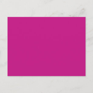 Carte Postale Arrière - plan de couleur solide de Magenta Fuchsi