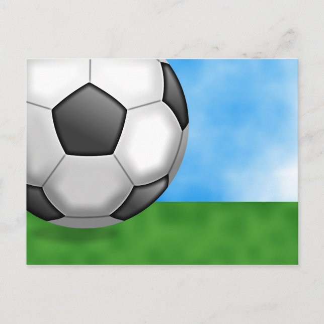 Carte Postale Arrière - plan de football (Devant)
