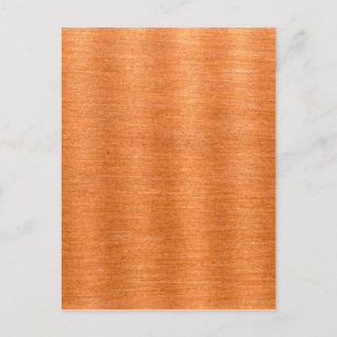 Carte Postale Arrière - plan de texture ondulée en cuivre poli