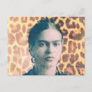 Carte Postale Arrière - plan d'impression Frida Big Cat