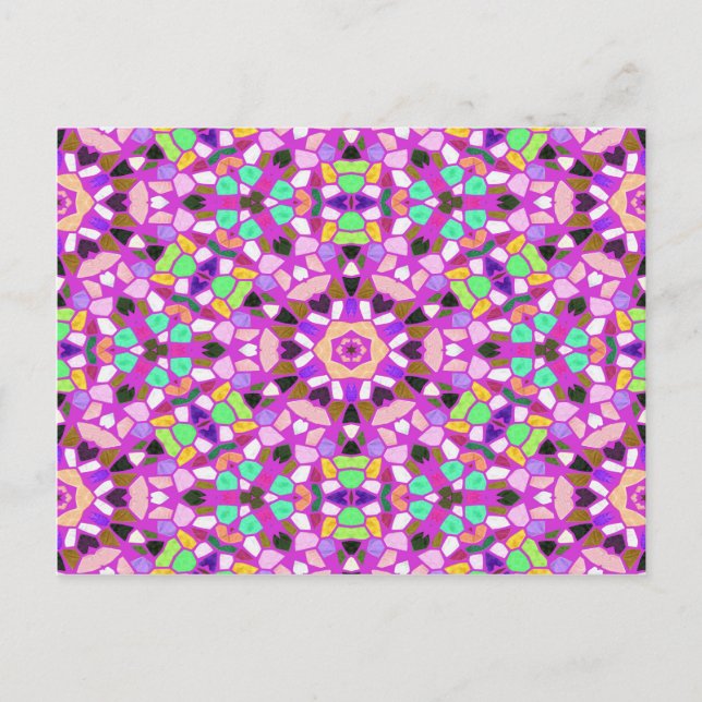 Carte Postale Arrière - plan Kaleidoscope (Devant)