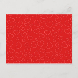 Carte Postale Arrière - plan Red Hearts