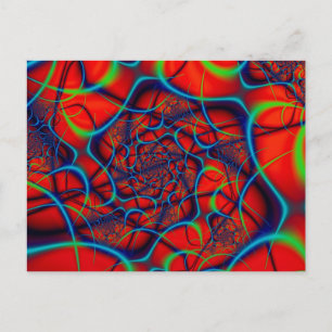 Carte Postale Arrière - plan rouge
