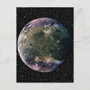 Carte Postale ARRIÈRE - PLAN star de PLANET JUPITER'S LUNE GANYM