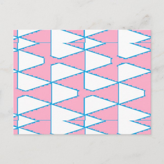 Carte Postale arrière - plan triangles Abstrait sur (Devant)