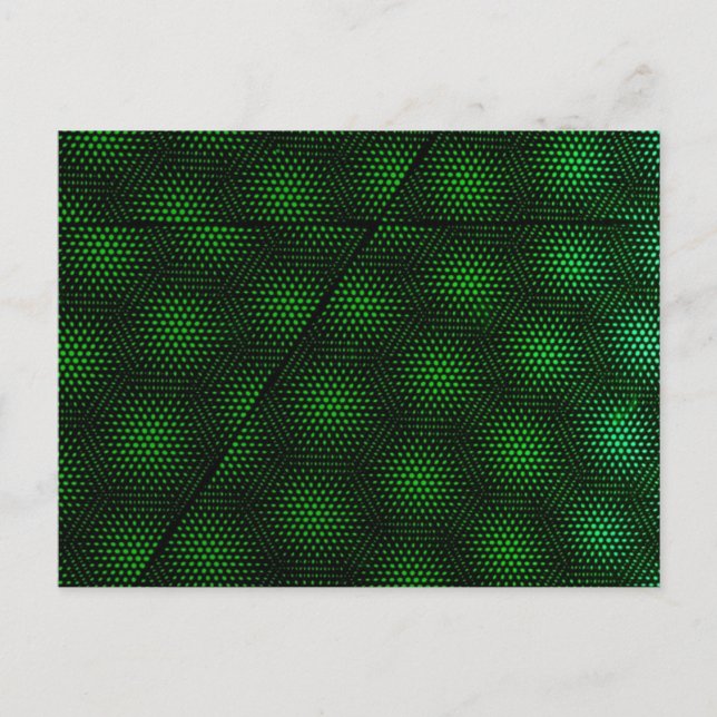 Carte Postale Arrière - plan vert Abstrait (Devant)