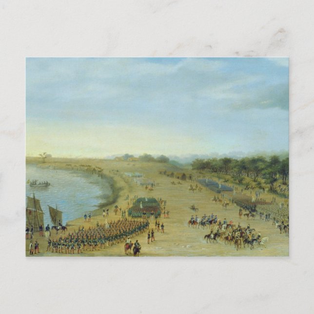 Carte Postale Arrivée de l'Armée alliée à Itapiru, Paraguay (Devant)