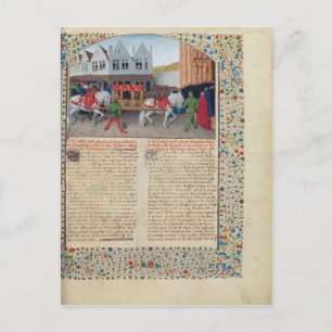 Carte Postale Arrivée de l'empereur Charles IV