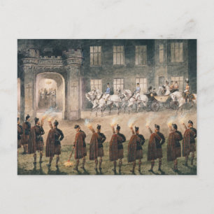 Carte Postale Arrivée de Nicholas II au Château Balmoral