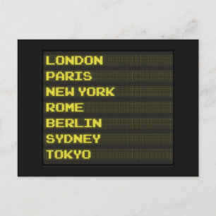 Carte Postale Arrivées et départs