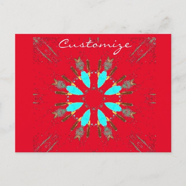 Carte Postale Arrowhead Feathers Pow-wow Thunder_Cove (Devant)
