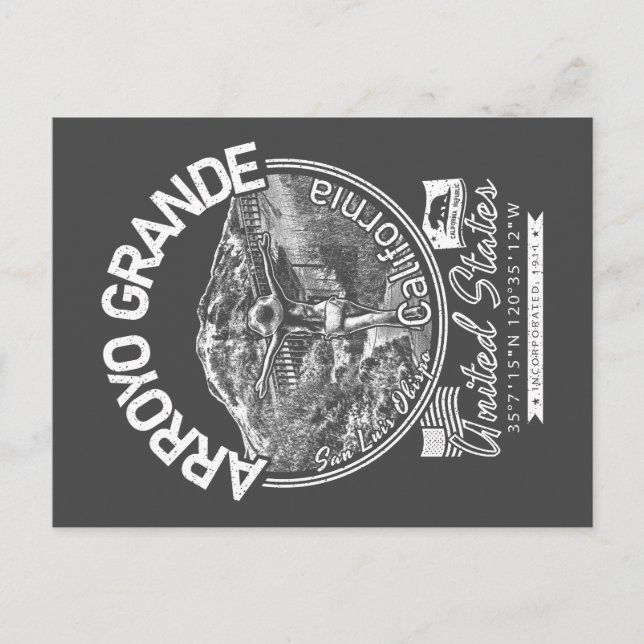 CARTE POSTALE ARROYO GRANDE CALIFORNIA - VILLE D'ARROYO GRANDE (Devant)