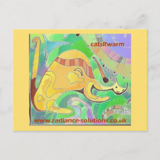 Carte postale Art 1 - Les chats sont chauds