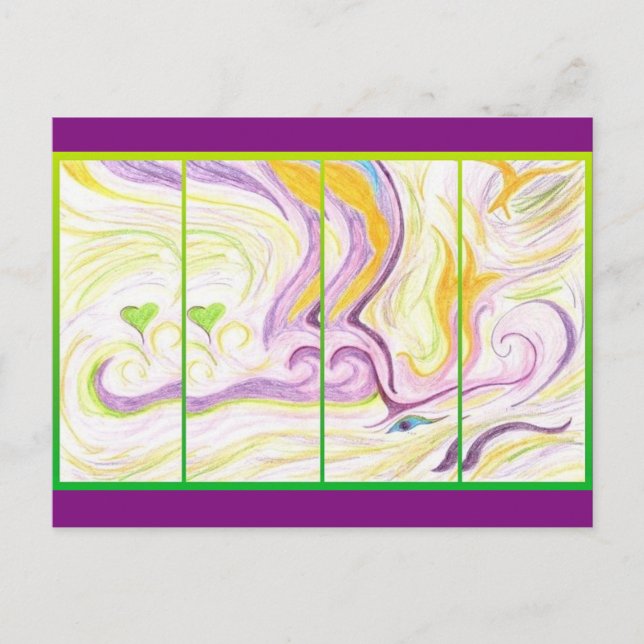 Carte postale Art 8 : Amour Esprit (Devant)