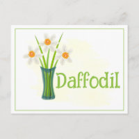 Art à l'aquarelle Fleur de jonquille Fête d'annive