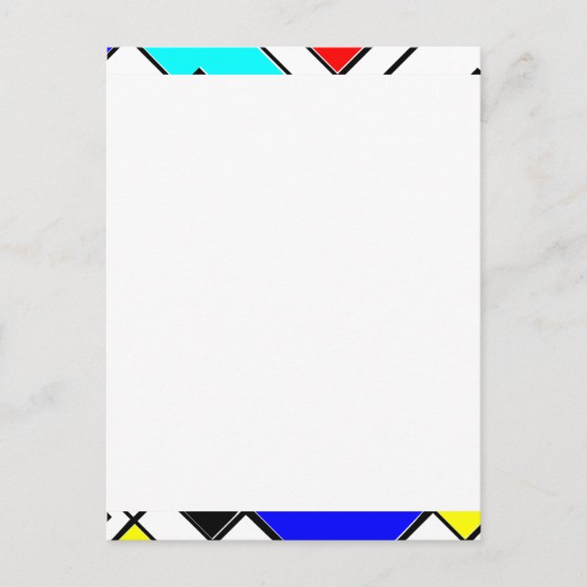 Carte Postale Art Abstrait (Devant)