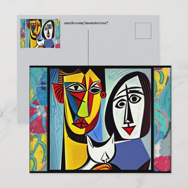 Carte postale Art Abstrait (Devant / Derrière)