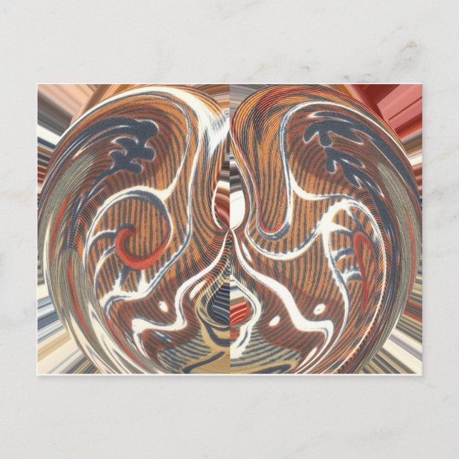 Carte Postale Art Abstrait africain (Devant)