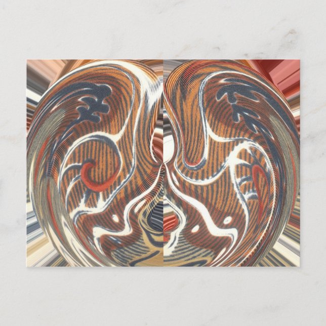 Carte Postale Art Abstrait africain (Devant)