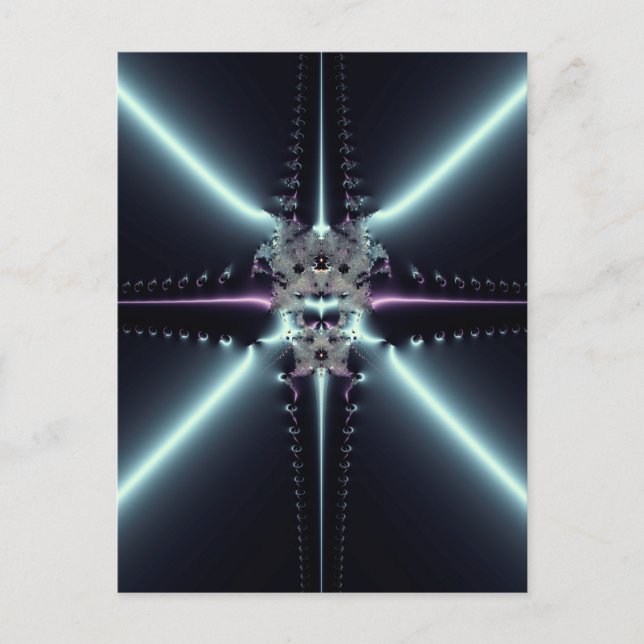 Carte Postale Art abstrait Blue Star (Devant)
