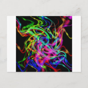 Carte Postale art abstrait coloré