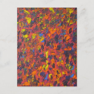 Carte Postale Art abstrait coloré