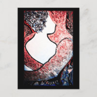 Art Abstrait couple interracial dans l'amour embra