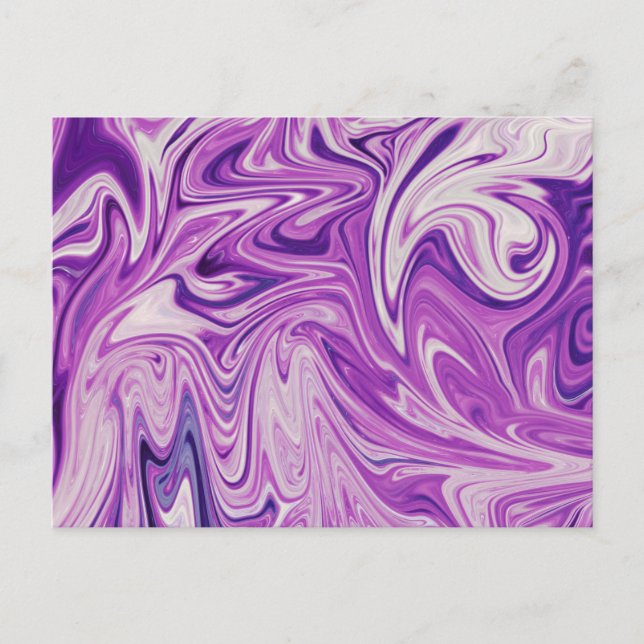 Carte Postale art abstrait de lave fondue (Devant)
